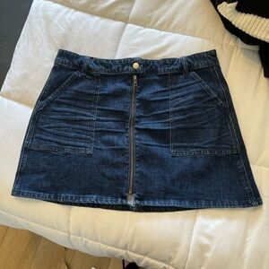 Madewell 32 Denim Skirt With Zipper